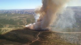 Imagen del incendio de Ejulve (Teruel)