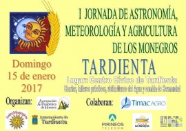 Cartel I Jornada de Astronomía, Meteorología y Agricultura de los Monegros